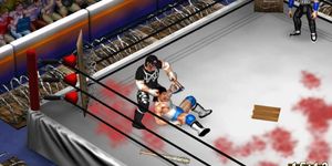 Fire Pro Wrestling World - Gyaku Male Ryona Hardcore Landmine Barbed Wire Deathmatch - Atsushi Onita vs Mr. Pogo