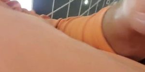 Upskirt in has station