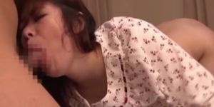 Asian babe giving head and anally fucked