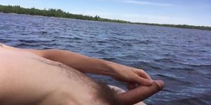 BF's MASSIVE CUM EXPLOSION!!! 11 SHOTS BY THE LAKE ON PUBLIC TRAIL!!