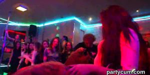 Hot cuties get completely delirious and stripped at hardcore party