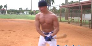 Ripped jock banged after baseball practice