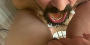 My gf pee in my mouth 3
