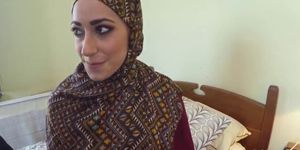 Pretty Arab girl fainted while doggy style fucking
