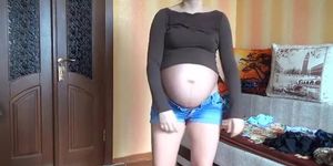 Pregnant belly rub