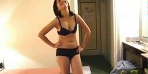 Asian girlfriend sucking my cock - video 2