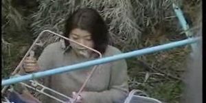 Sletterige Japanse vrouw