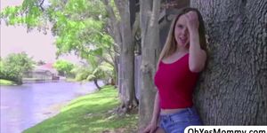 Stunning babe Dillion is turned on voyeuring on teen Rayna Rose having sex