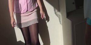 My Pantyhose Weekend with my GF