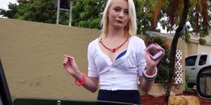 STRANDED CHICKS - Stranded teen cock riding on camera for a ride