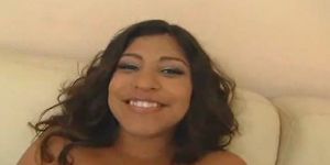 Laurie Vargas gets 4 big loads of cum in her mouth!