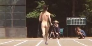 Asian girls run a nude track and field part6