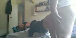 Just let the camera there and have some fun - morning amateur sex