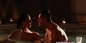 XXX SINFUL - Wet and busty temptress has passionate missionary in pool