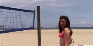 Volleyball action gets naughty after these teens gets horny