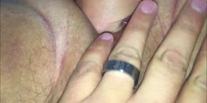 Amateur BBW gets fisted - closeup