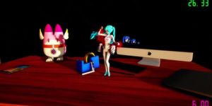 [3D MMD Shrink] Racing Miku Shrink Dance HQ by AswaBaba
