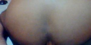 riding a dildo deep in my ass in front of cam