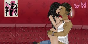 Woman Fucked by a black Man - Animation