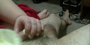 Getting a handjob from my fiance