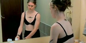 Julia Stiles Underwear Scene  in The Business Of Strangers