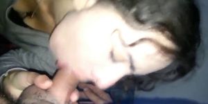 Amateur Italian blowjob and facial