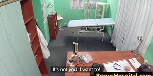 FAKEHUB - Real amateur licked out by her doctor