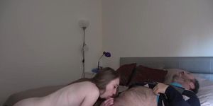Old man fucking a salacious girl with an awesome body