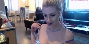 Big boobs teen masturbating on webcam