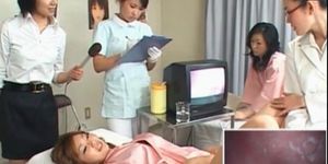 Japanese patient gets hairy snatch checked at the doctors