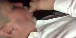 Sucking a hot young man in a cruising cinema