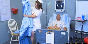 Big ass nurse beauty Lily Love rides patients big dick (Gilda Roberts)
