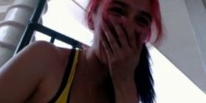 Pink Hair Latina Webcam 3 - Watch Part 2 at WildFuckCam com