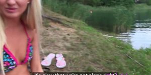 European babe pussylicked by lesbo gf