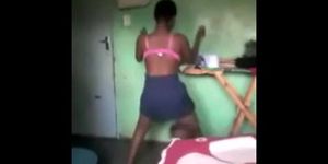 Black teen twerking