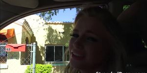 Stunning Staci gives a blowjob to dude and gets fucked for revenge