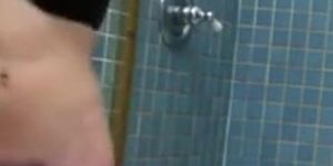 spy on teen preparing for shower