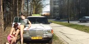 Anal taxi sex on public street