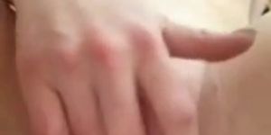 Close up of me fingering my wet pussy