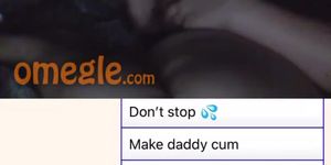 Teen guy plays with chubby teen on Omegle