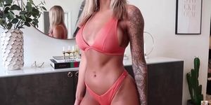 Swedish youtuber antonija mandir testing bikinis