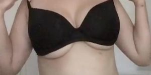 Stripping off my bra - July XX