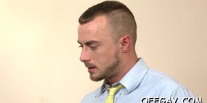 Premium gay oral at work - video 5