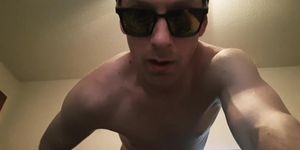 Hot Young Guy Moans And Talks Dirty While Stroking Dick And Humping Bed Vocal Stud
