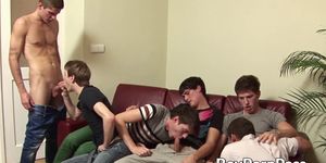 BOY PORN PASS - Twinks are sucking and fucking each other in bareback orgy