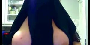 Hijab Küken mit großen Titten