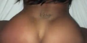 Thick Fat Ass Ebony Lightskin Goddess Takes Juicy White Cock from the back (AmateurCollege )