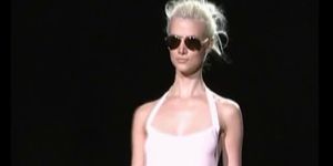 Celebnakedness models naked on the runway with natural breasts 7