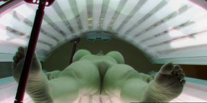 CZECHSOLARIUM - Beautiful Big Tits MILF in Public Solaruim