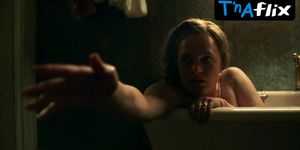 Elisabeth Moss Breasts Scene  in Shirley